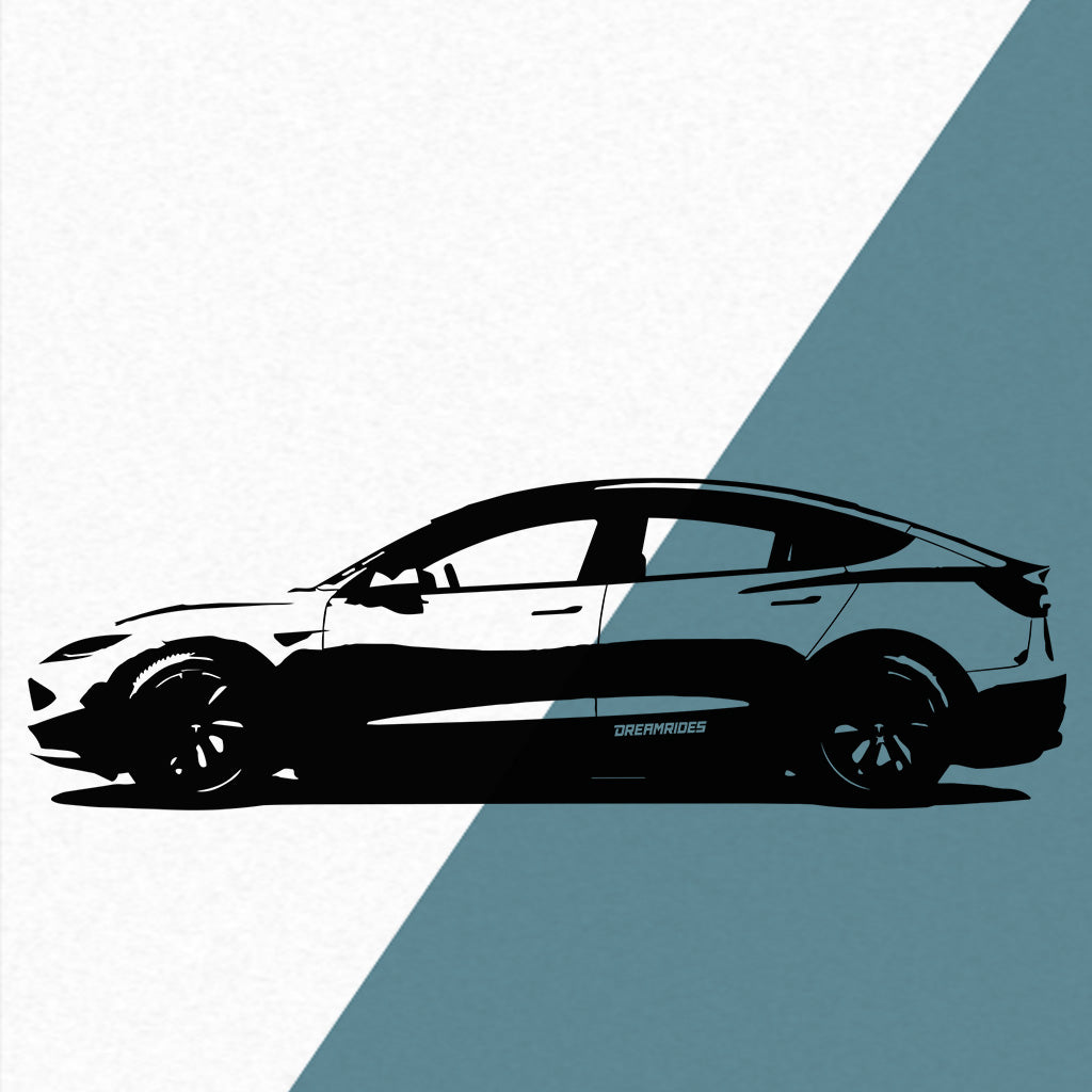 Tesla Model 3 (2023) - Wandtattoo