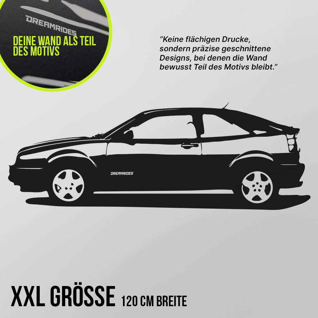Volkswagen Corrado G60 (1988) - Wandtattoo