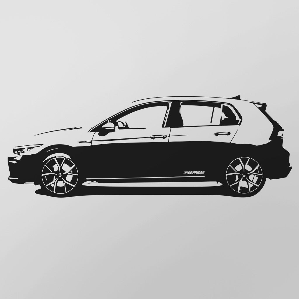 Volkswagen Golf 8 GTI (2020) - Wandtattoo