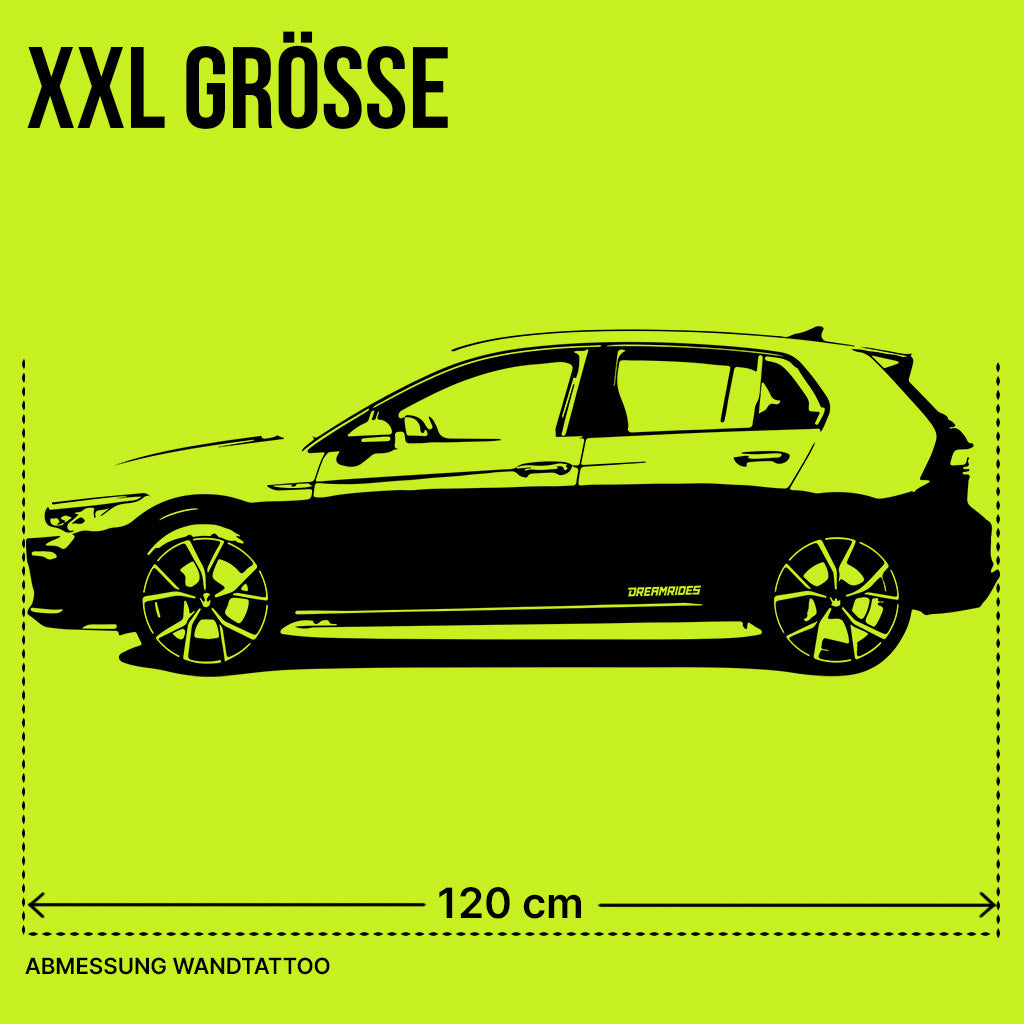 Volkswagen Golf 8 GTI (2020) - Wandtattoo
