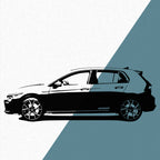 Volkswagen Golf 8 GTI (2020) - Wandtattoo