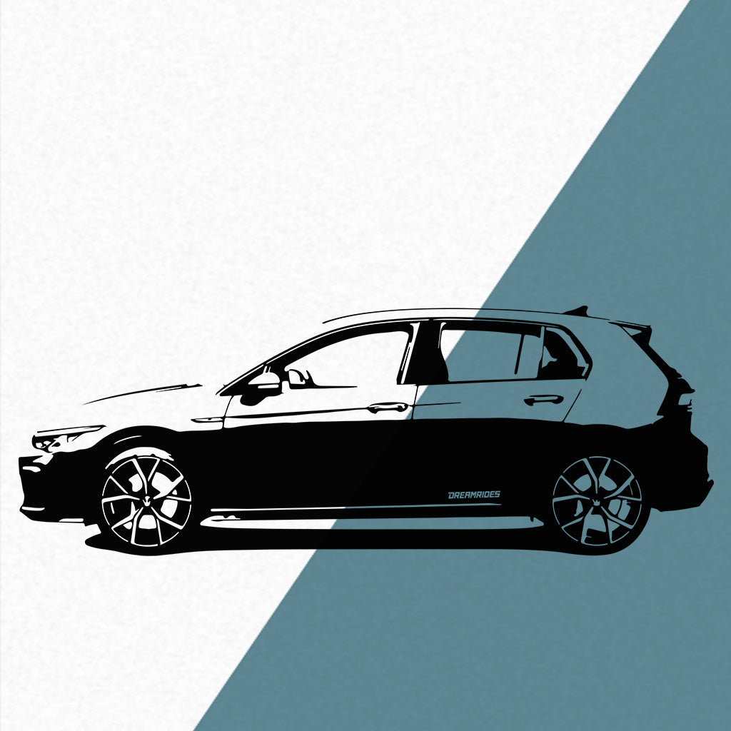 Volkswagen Golf 8 GTI (2020) - Wandtattoo