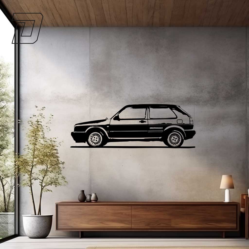 Volkswagen Golf 2 GTI (1983) - Wandtattoo