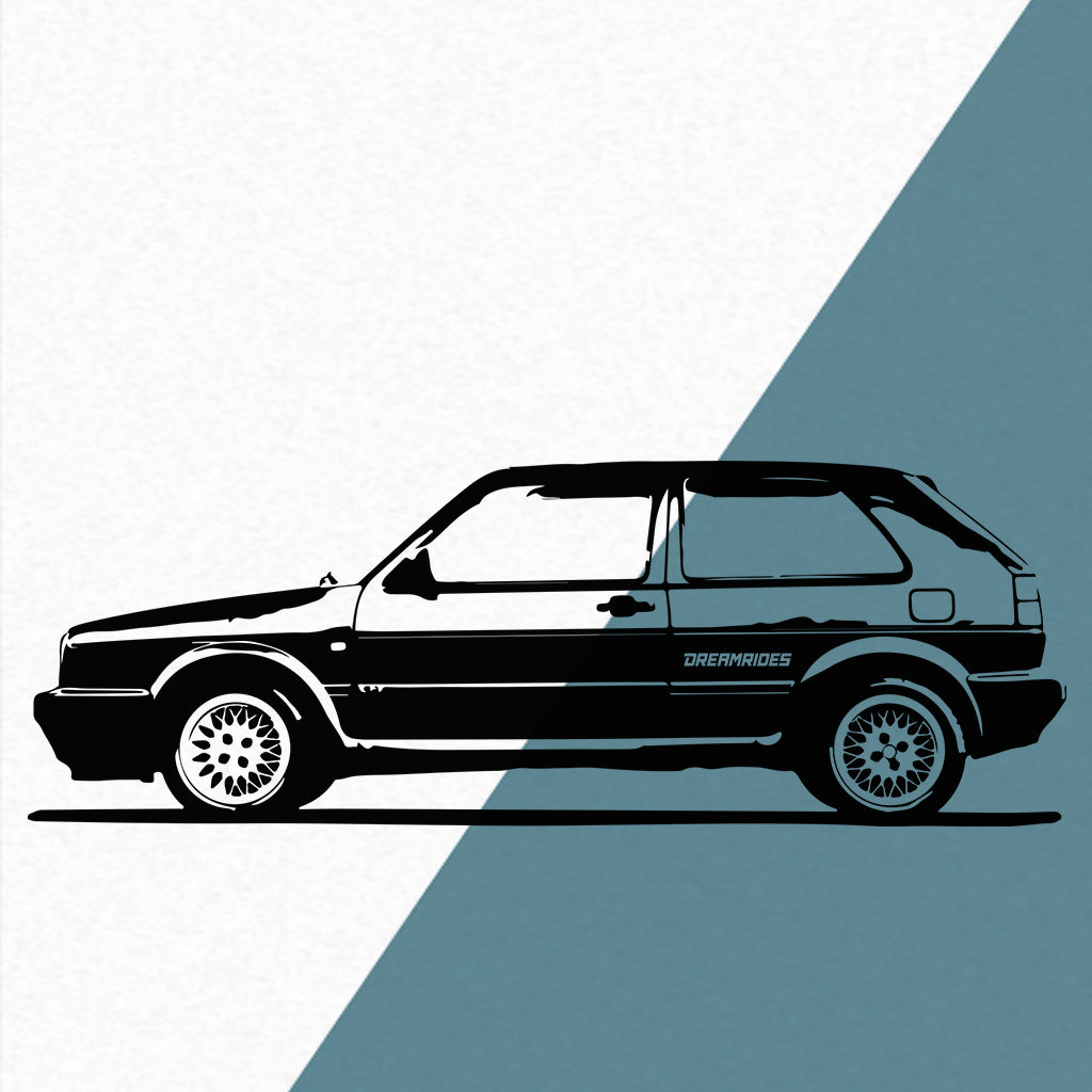 Volkswagen Golf 2 GTI (1983) - Wandtattoo