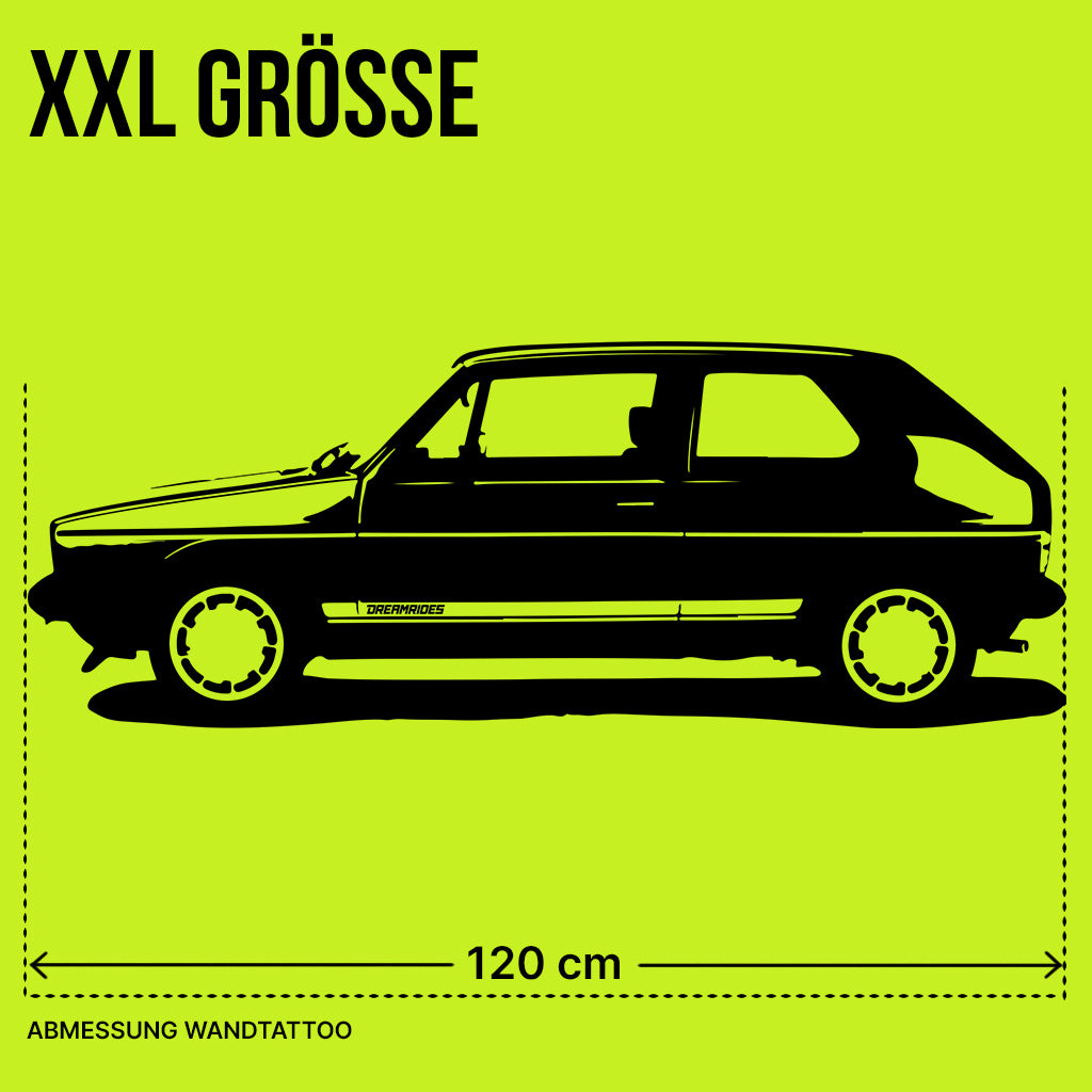Volkswagen Golf 1 GTI (1976) - Wandtattoo