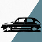 Volkswagen Golf 1 GTI (1976) - Wandtattoo