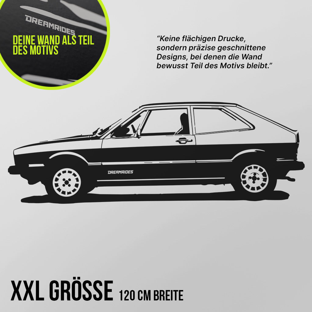 Volkswagen Scirocco 1 (1974) - Wandtattoo