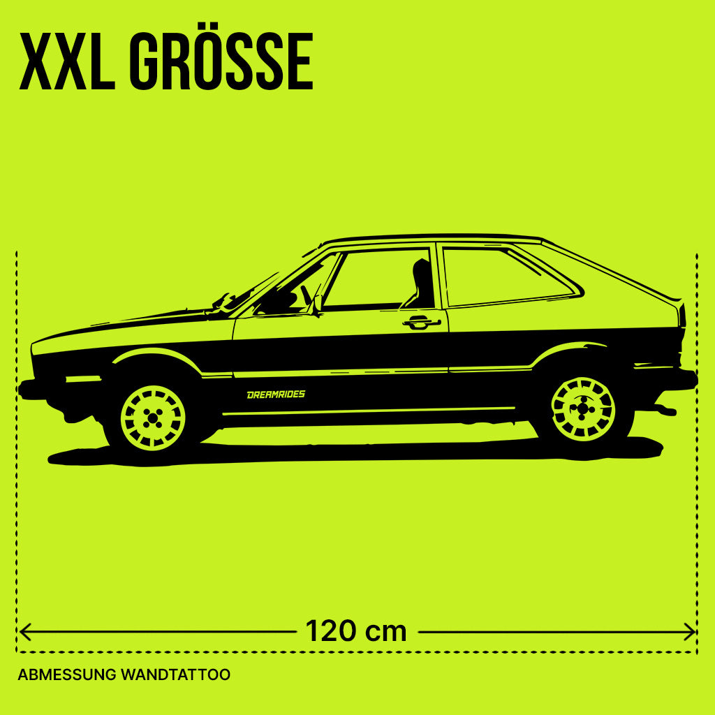 Volkswagen Scirocco 1 (1974) - Wandtattoo
